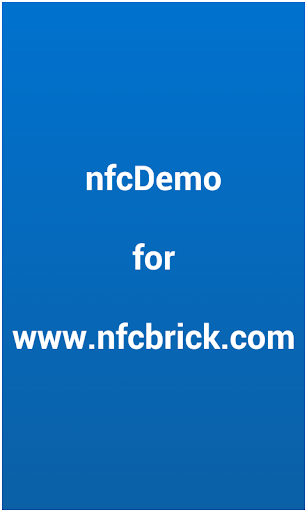 nfcDemo for nfcBrick