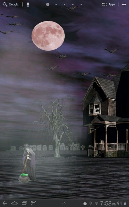Android application Halloween Live Wallpaper HD screenshort
