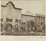 Exterieur van een paleis van de zilesultan in Teheran