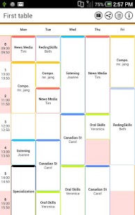  시간표(Simple TimeTable)- スクリーンショットのサムネイル  