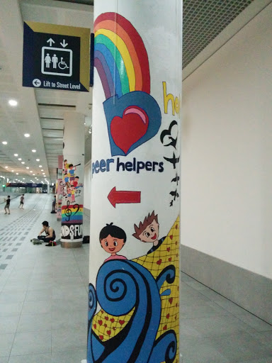 Peer Helpers Pillar Mural