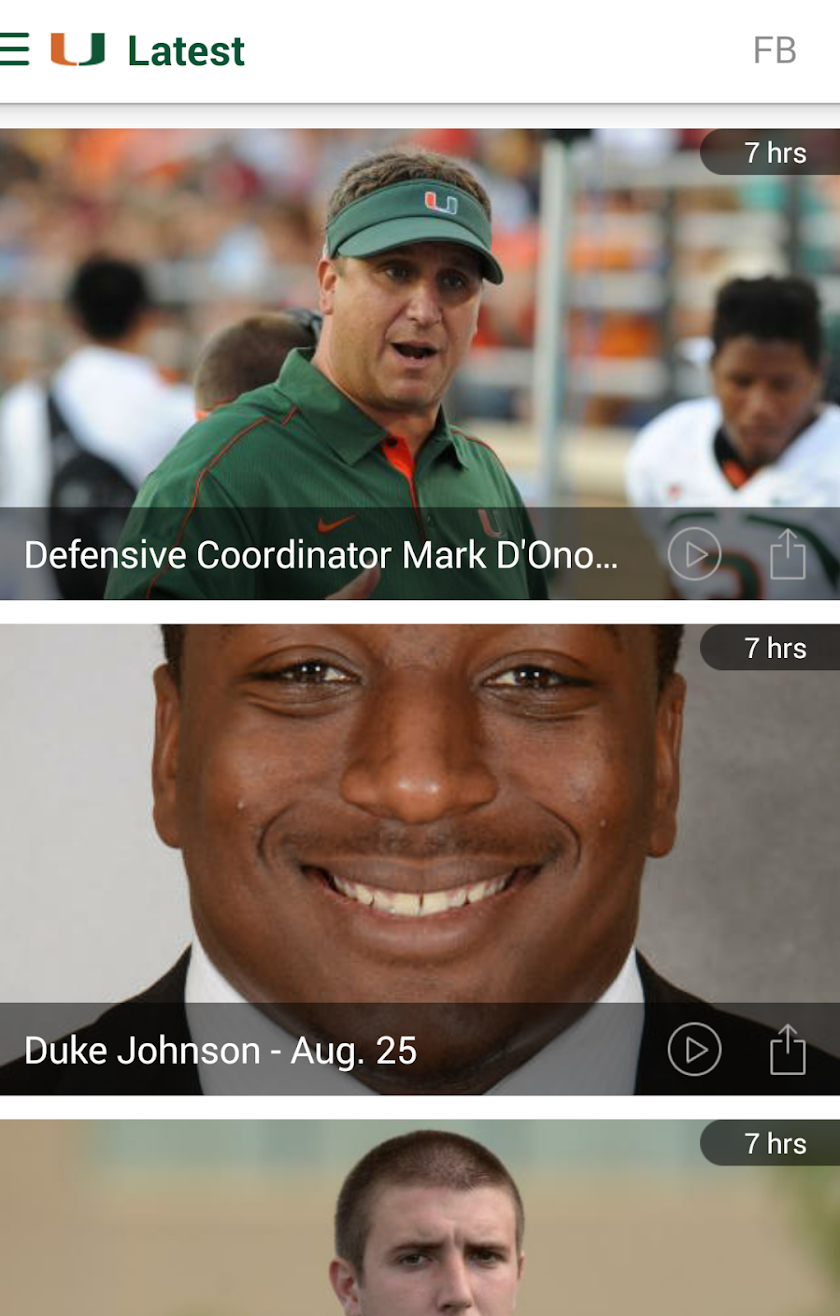 Miami Hurricanes: Premium Screen 2