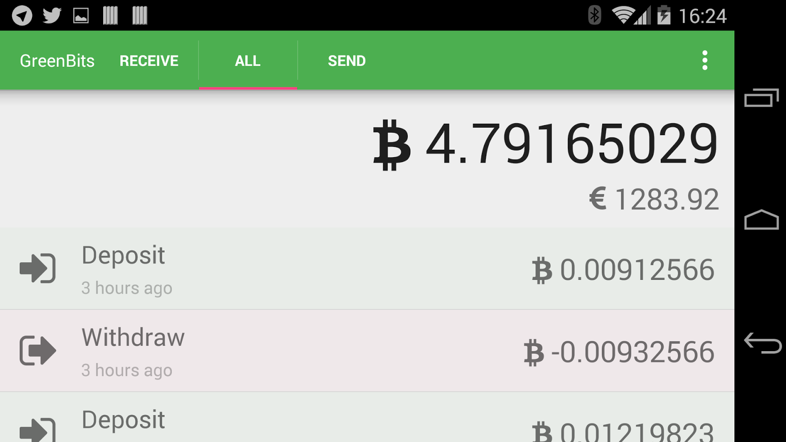 greenbits bitcoin wallet apk