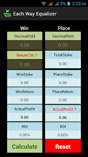 Each-Way Equalizer Screenshots 1