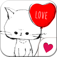 かわいいきせかえ壁紙 白猫と風船 Androidアプリ Applion