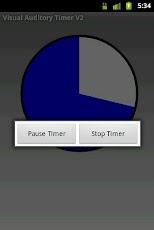 visual auditory timer app interface