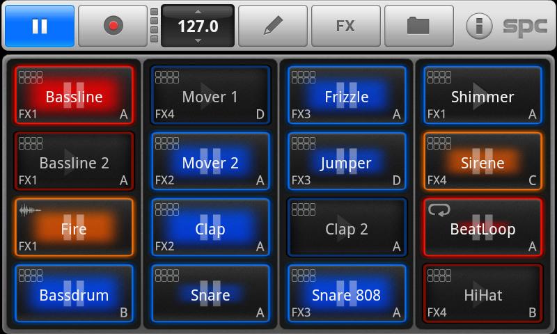 Android application SPC - Music Drum Pad screenshort