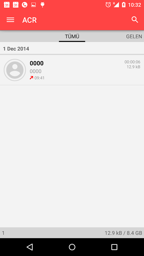 Görüşme Kayıt - ACR Lisansı - screenshot