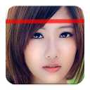 Pretty face detector joke mobile app icon