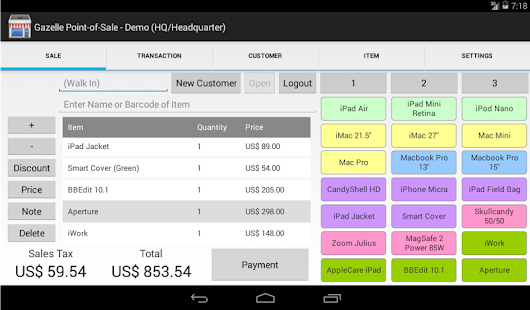 Lastest Gazelle POS for Android Tablet APK