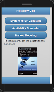Download Reliability Calculator APK for Android