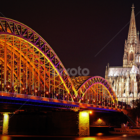 Cologne, Germany by Andie Andros - City,  Street & Park Night