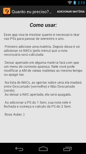 Quanto eu preciso - Fiap