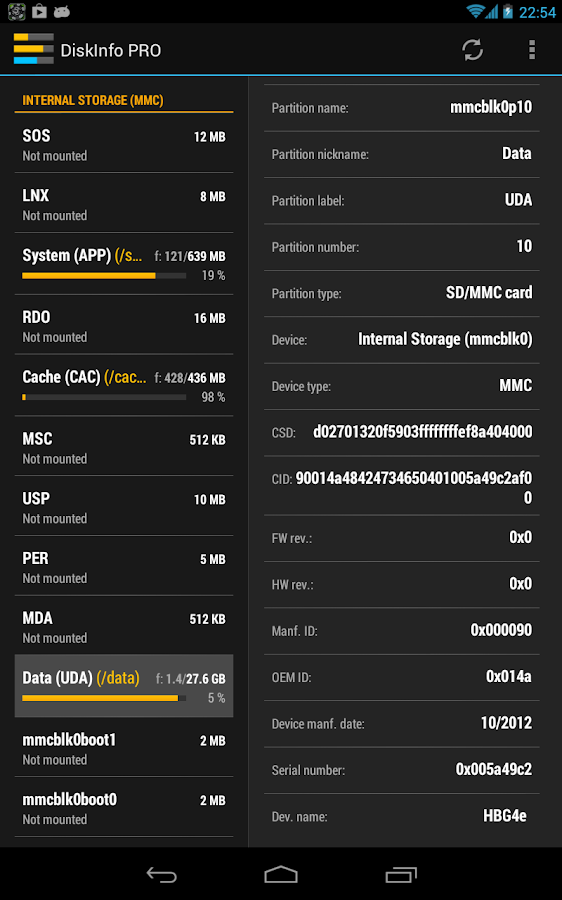 DiskInfo PRO - screenshot