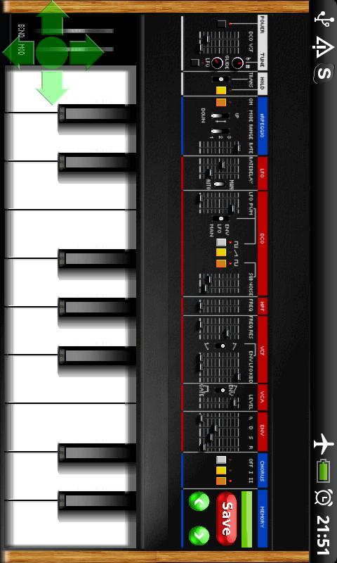 Android application Juniper Polysynth screenshort