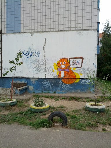 Графити Кот