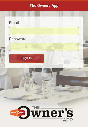 Menu Venue Owners App