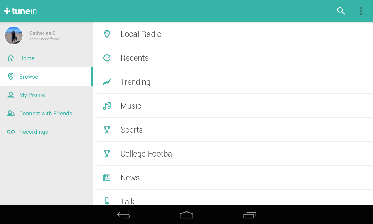 TuneIn Radio Pro - screenshot