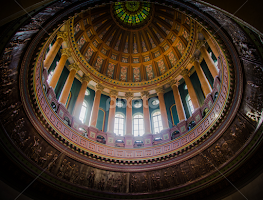 Illinois State Capital Rotunda by Gary Hanson - Buildings & Architecture Public & Historical