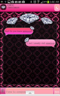 How to download GO SMS - Diamond Pink Pattern 1.1 unlimited apk for bluestacks