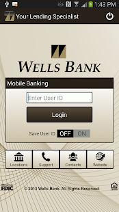 Wells Bank Mobile Banking Screenshots 0