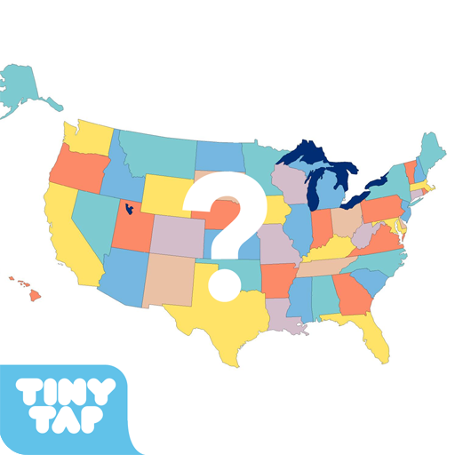 US States Map Quiz - 50 States 拼字 App LOGO-APP開箱王