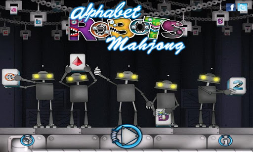 Alphabet Robots Mahjong HD