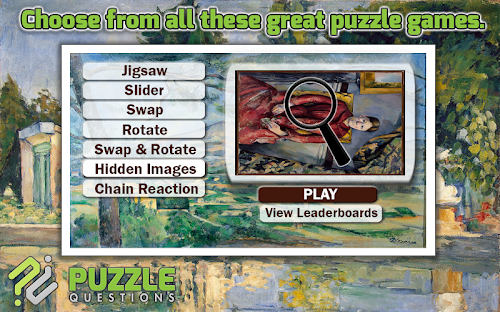 Android application Art Puzzles: Paul Cézanne screenshort