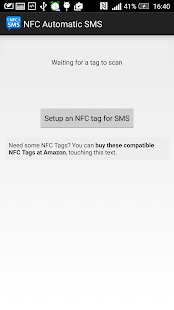 NFC Automatic SMS Screenshots 0