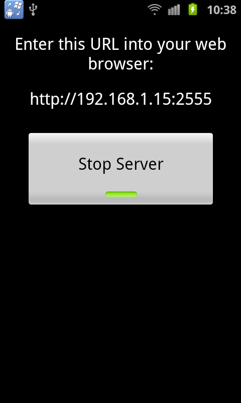 File Transfer Screen 1