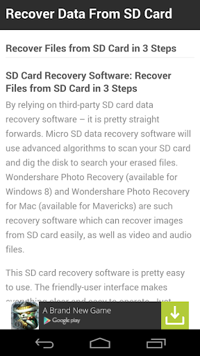 Recover Data From SD Card