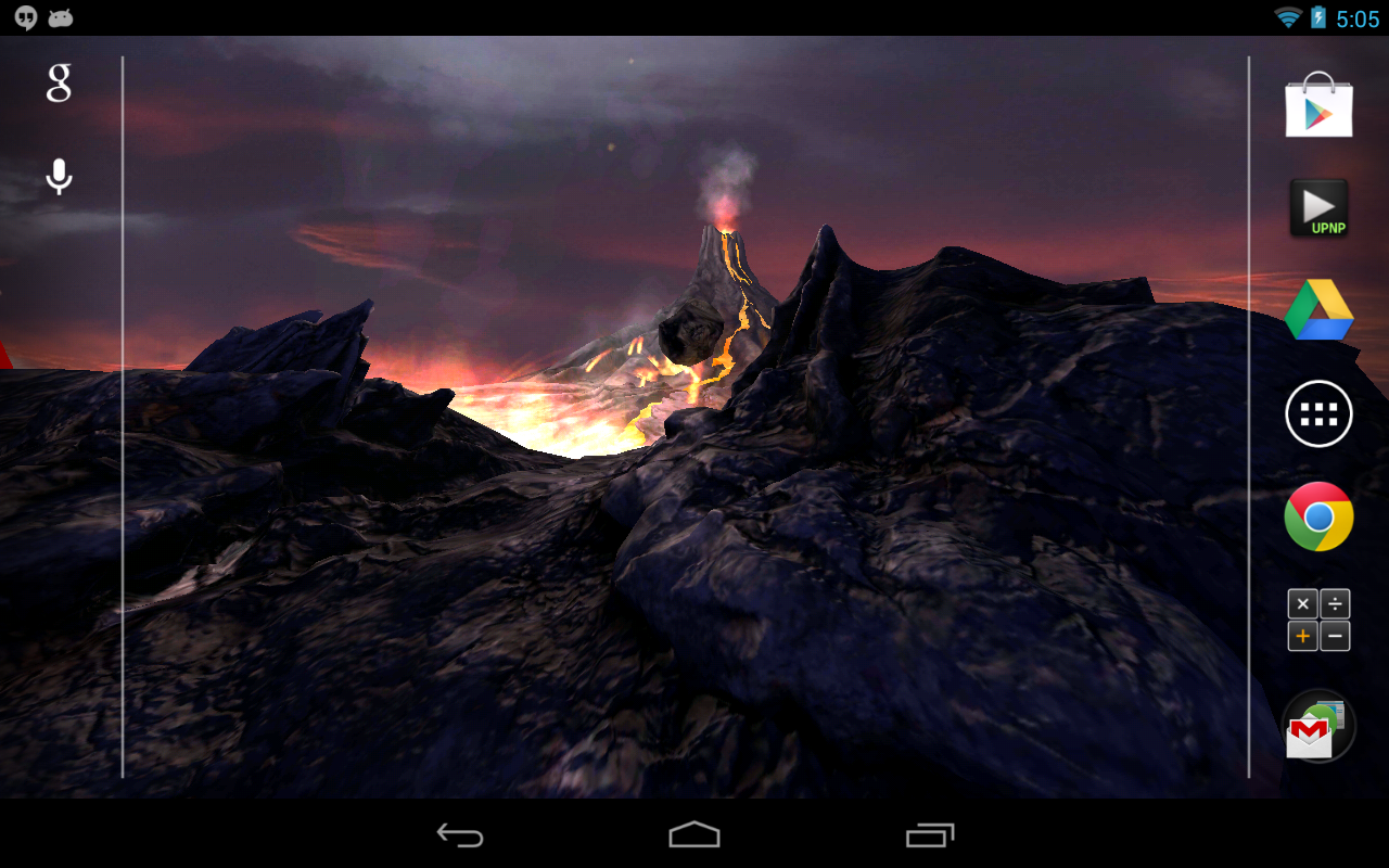 Volcano 3D Live Wallpaper - screenshot