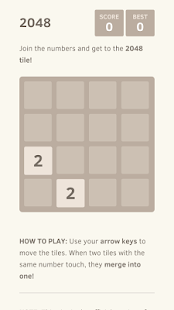 Lastest 2048 Number puzzle game APK for Android