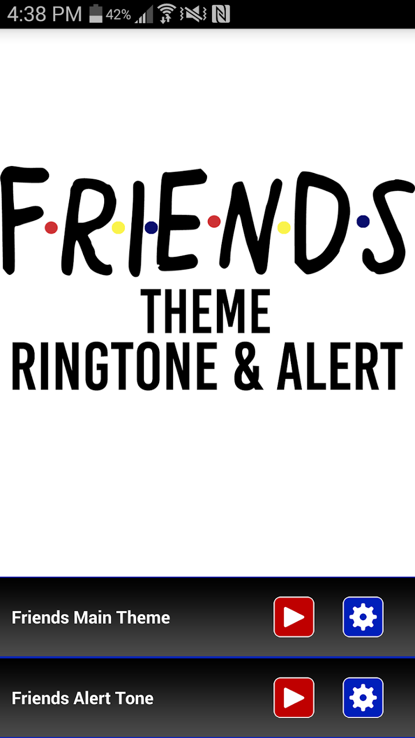 Friends Theme Ringtone &amp; Alert Screen 1