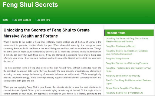 Feng Shui Secrets
