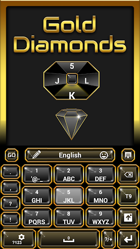 免費下載個人化APP|GO Keyboard Gold Diamonds app開箱文|APP開箱王