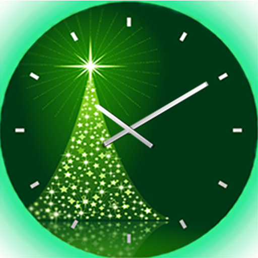 Neon Christmas Clock LOGO-APP點子