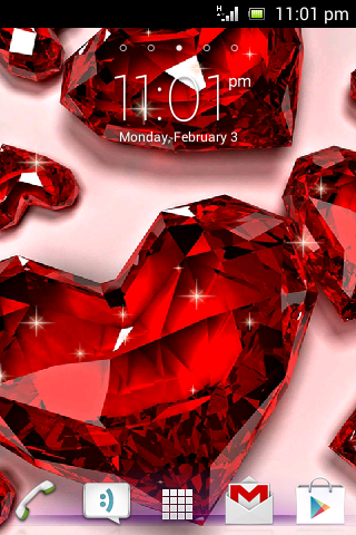 Diamond Heart Live Wallpaper