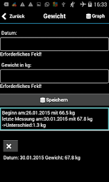 BodyCheck- Gewicht Fett Umfang poster 2