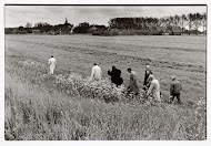 B en W op weg naar de jachthaven van Ried