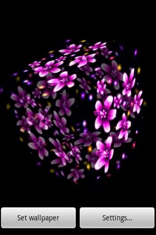 3D beautiful sakura Screen 2