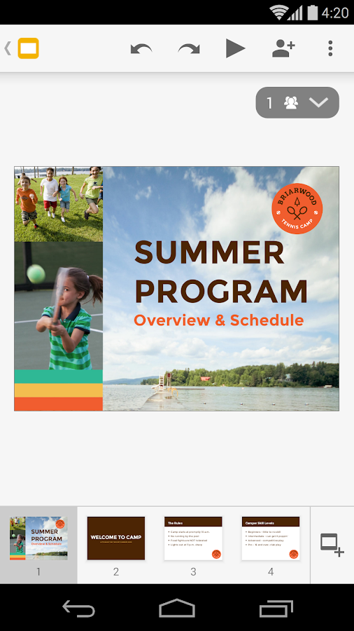    Google Slides- screenshot  