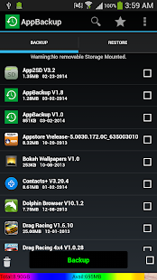 App Backup and Reinstall