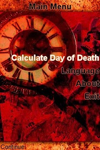 Android application Day of Death screenshot