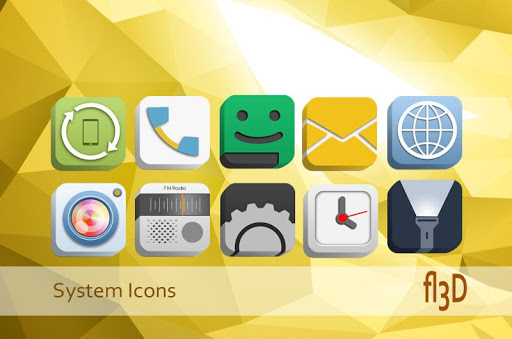 【免費個人化App】fl3D Icon Pack Free-APP點子