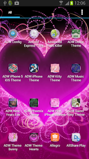 Lastest Theme Hearts for ADW Launcher APK for Android
