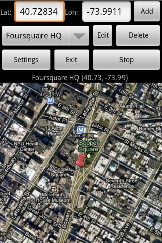 Android application GPSCheat! screenshort