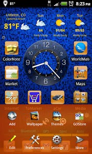 LC Orange Go Launcher EX Theme