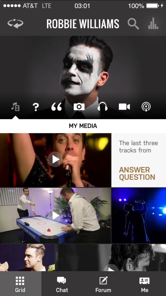 Robbie Williams Screen 2