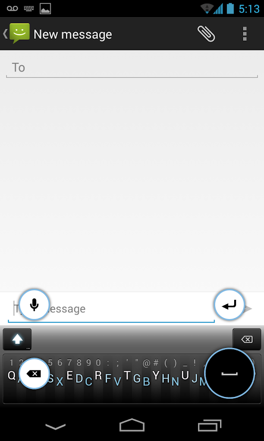 Minuum Keyboard - screenshot